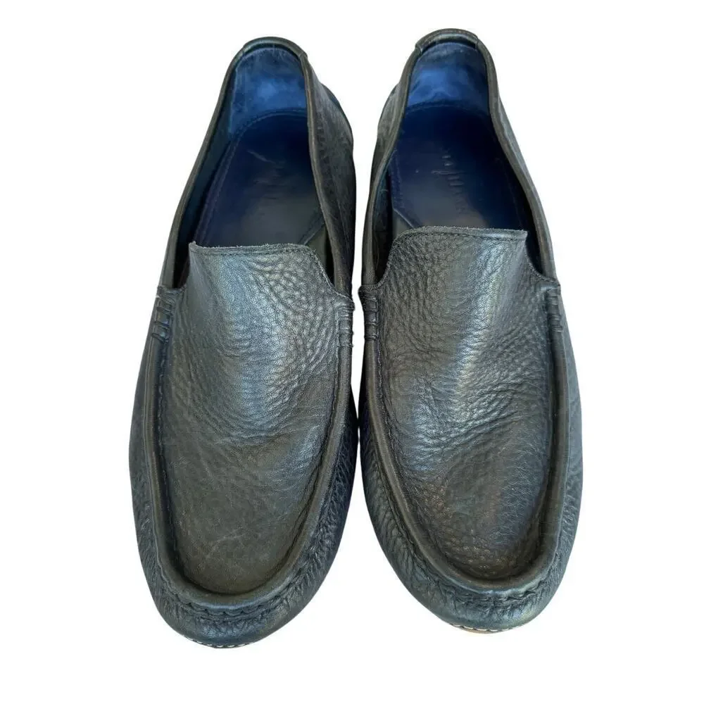 COLE HAAN Men's Black leather shoes, size 10. Loafers/Driving Mocs